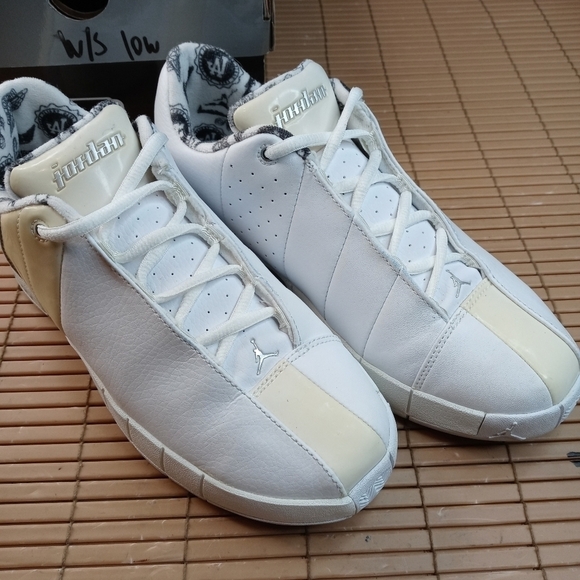 NIKE AIR JORDAN Team Elite II TE 2 White leather Basketball Shoes 310087-173 SIZ - Picture 2 of 12